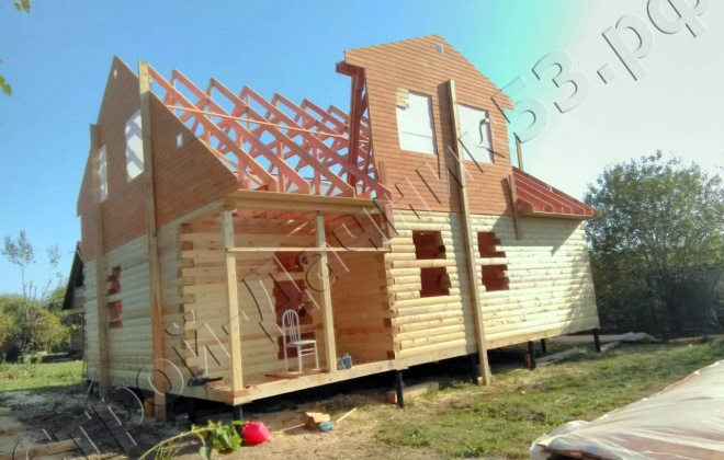 4 Брусовой дом К-31, 10×7.5, 132 м², Рязанская область, Рязанский район,  Деревня Ивкино (12)